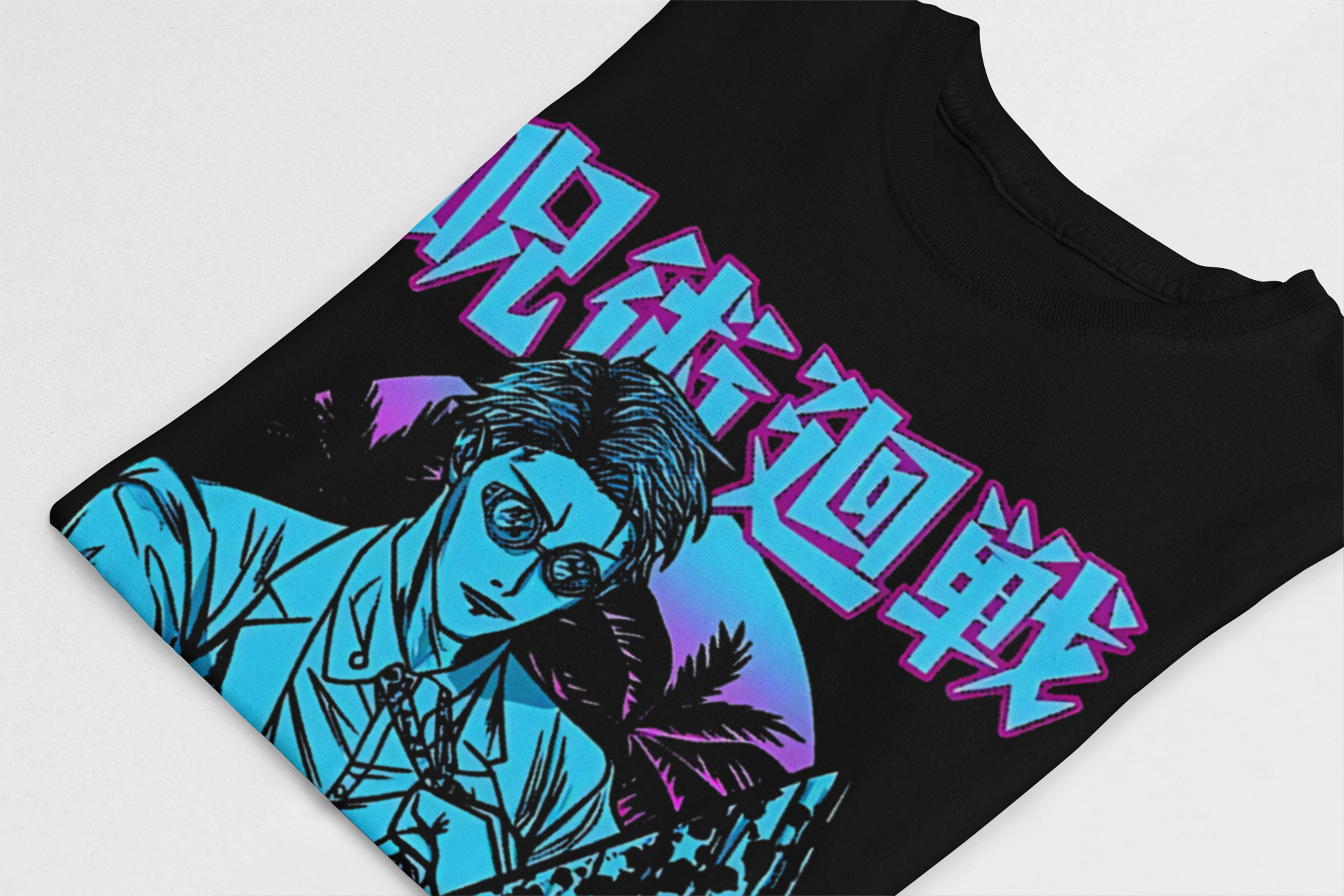 Playera Estilo Retrowave | El Oficinista Hechicero