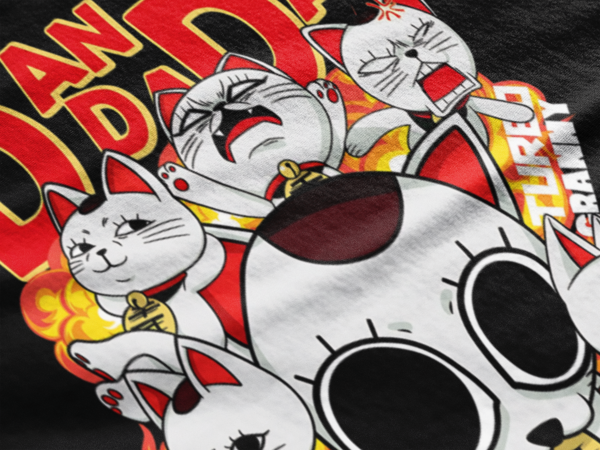 Playera Maneki Neko | Poses de Suerte