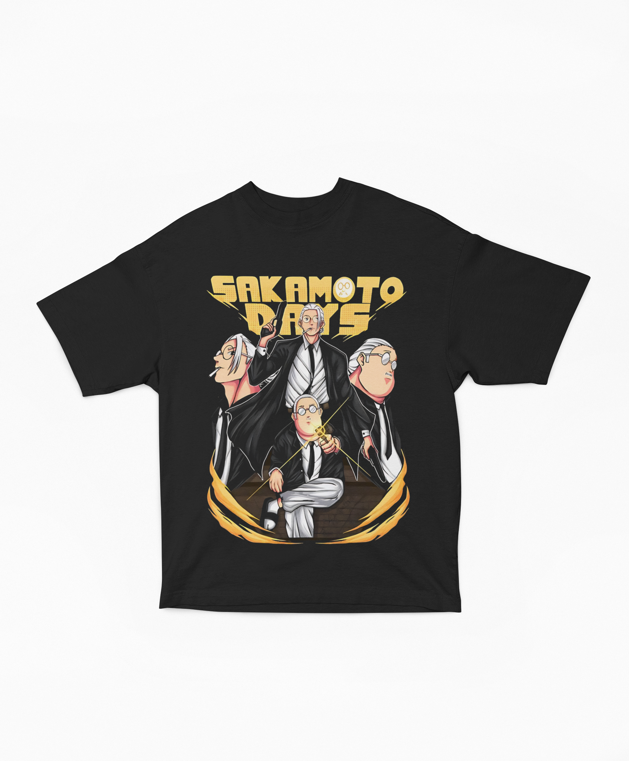 Playera Sakamoto Days Múltiples Versiones de Taro Sakamoto | Diseño Gráfico Retrospectivo Manga