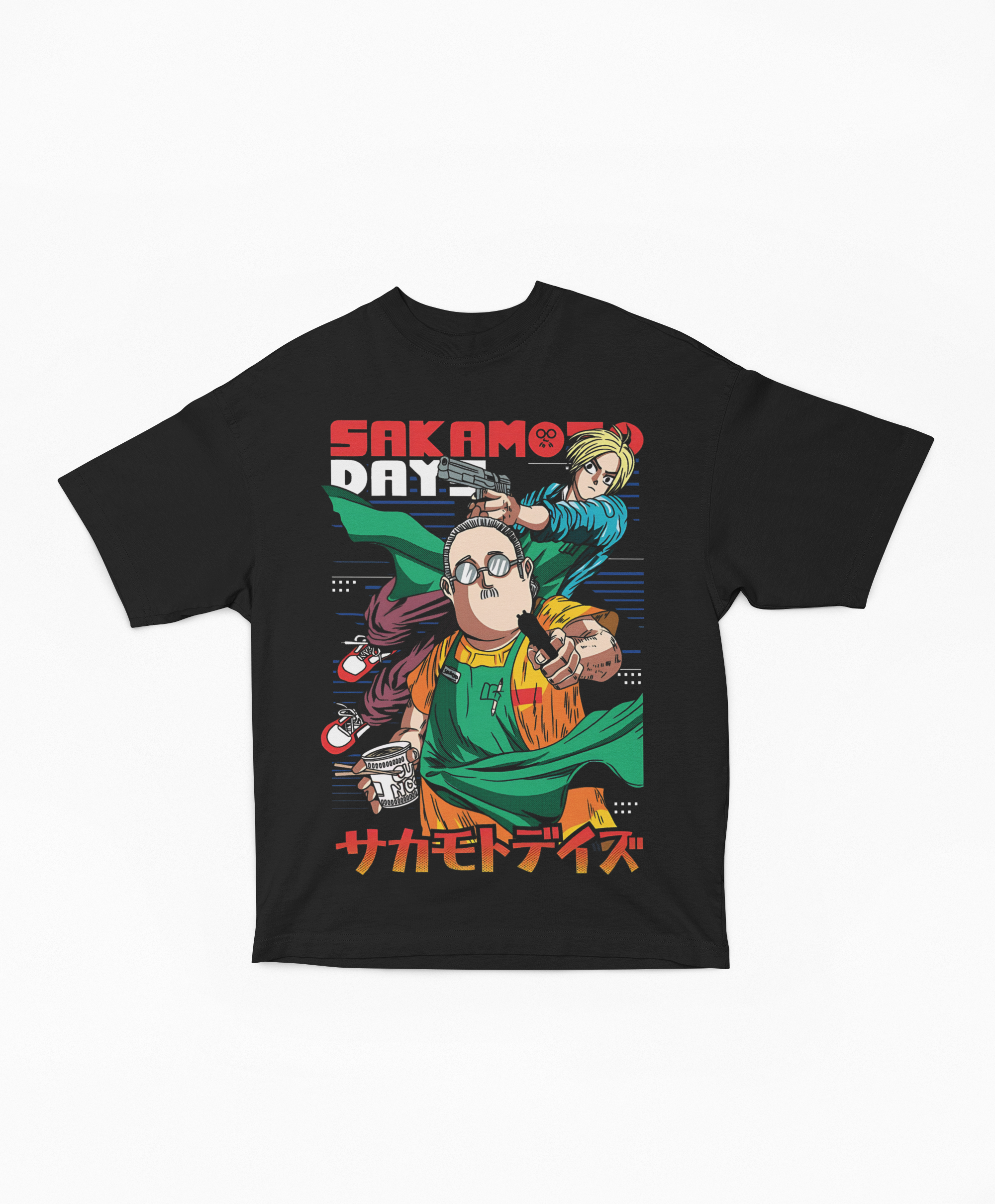 Playera Sakamoto Days Taro Sakamoto y Shin en Acción | Diseño Manga Clásico