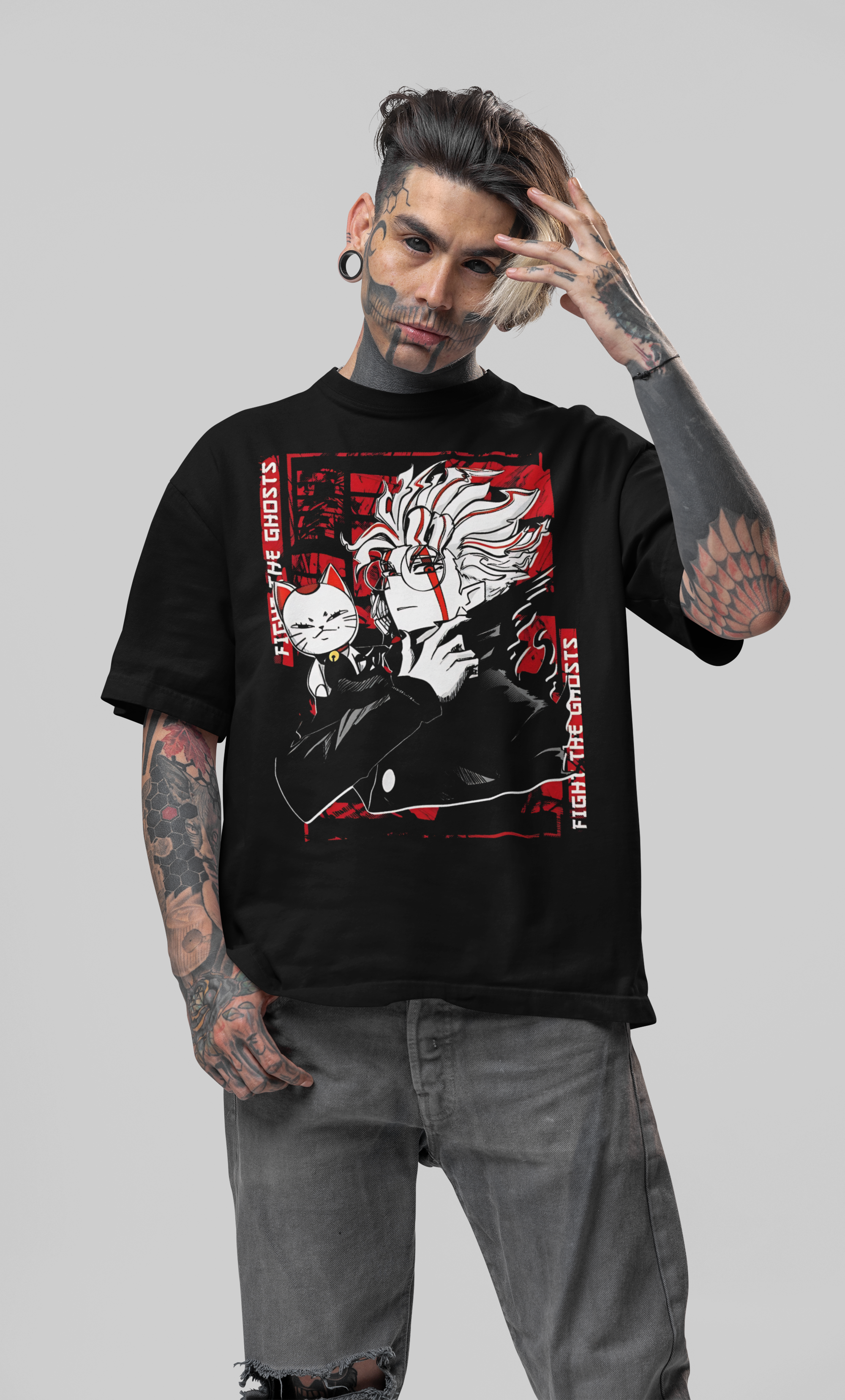 Playera Forma Demonio | Estilo Culto Ocultista